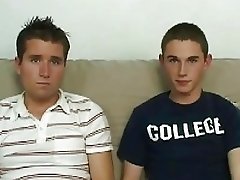 Very hot college twinks having wild sex on the sofa