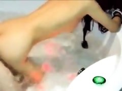 Kinky Korean babe submits to a deep fucking in the hot tub