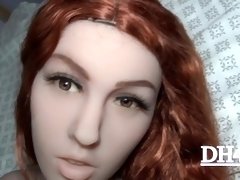 Strait out of the box and given a big facial. Perfect sex doll.