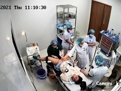 Amateur Asian babe getting her pussy examined on hidden cam