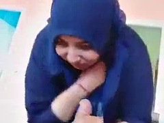hijab blowjob