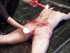 Anal mom gets whipped and candle waxed by master BDSM