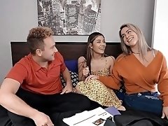 Fabulous dick sharing home threesome grants these fine sluts the best outcome